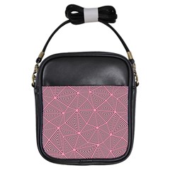 Triangle Background Abstract Girls Sling Bags by BangZart