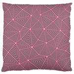 Triangle Background Abstract Large Flano Cushion Case (Two Sides) Front