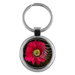 Fantasy Flower Fractal Blossom Key Chains (round)  by BangZart