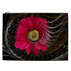 Fantasy Flower Fractal Blossom Cosmetic Bag (xxl)  by BangZart