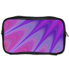 Purple Star Sun Sunshine Fractal Toiletries Bags 2-side by BangZart