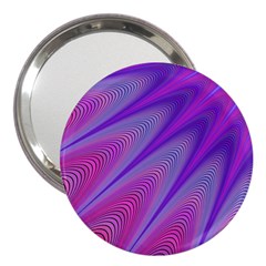 Purple Star Sun Sunshine Fractal 3  Handbag Mirrors by BangZart