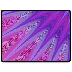 Purple Star Sun Sunshine Fractal Double Sided Fleece Blanket (large) 