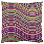 Wave Abstract Happy Background Standard Flano Cushion Case (One Side) Front