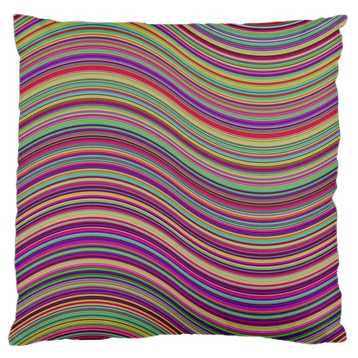 Wave Abstract Happy Background Standard Flano Cushion Case (One Side)