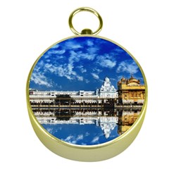 India Punjab Amritsar Sikh Gold Compasses