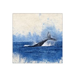 Whale Watercolor Sea Satin Bandana Scarf by BangZart