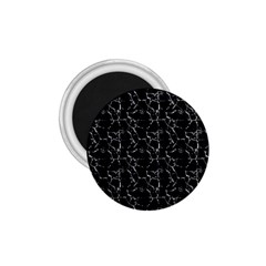 Black And White Textured Pattern 1 75  Magnets by dflcprints