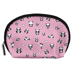 Panda Pattern Accessory Pouches (large)  by Valentinaart