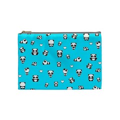 Panda Pattern Cosmetic Bag (medium)  by Valentinaart