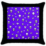 Panda pattern Throw Pillow Case (Black) Front