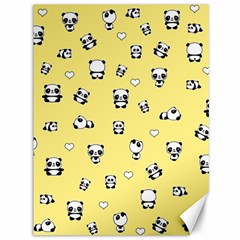 Panda Pattern Canvas 36  X 48   by Valentinaart