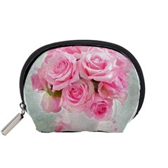 pink roses Accessory Pouches (Small) 