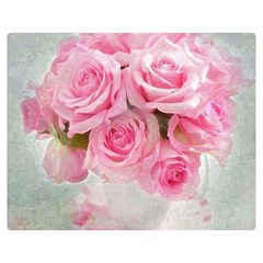 pink roses Double Sided Flano Blanket (Medium) 