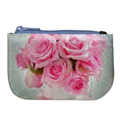 pink roses Large Coin Purse