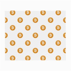 Bitcoin Logo Pattern Small Glasses Cloth