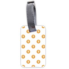 Bitcoin Logo Pattern Luggage Tags (one Side)  by dflcprints