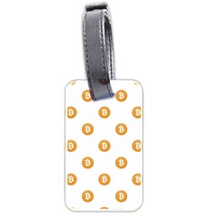 Bitcoin Logo Pattern Luggage Tags (two Sides)