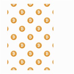 Bitcoin Logo Pattern Small Garden Flag (two Sides) by dflcprints