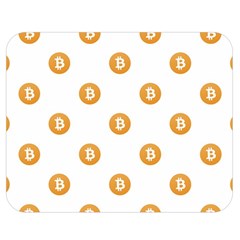 Bitcoin Logo Pattern Double Sided Flano Blanket (medium)  by dflcprints