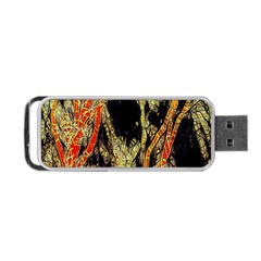 Artistic Effect Fractal Forest Background Portable Usb Flash (one Side) by Amaryn4rt