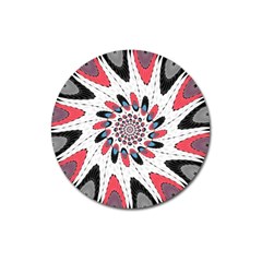 High Contrast Twirl Magnet 3  (round) by linceazul