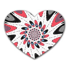 High Contrast Twirl Heart Mousepads by linceazul