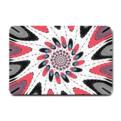 High Contrast Twirl Small Doormat  by linceazul