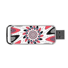 High Contrast Twirl Portable Usb Flash (two Sides) by linceazul