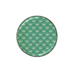 Green Fan  Hat Clip Ball Marker (4 Pack) by NouveauDesign