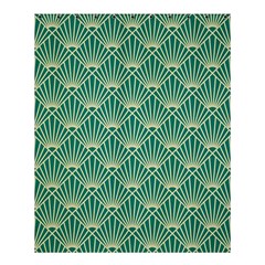 Green Fan  Shower Curtain 60  X 72  (medium)  by NouveauDesign