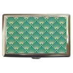 green fan  Cigarette Money Cases Front