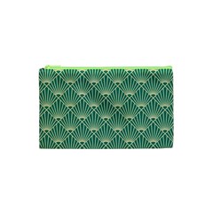 Green Fan  Cosmetic Bag (xs) by NouveauDesign