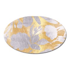 Gold Silver Oval Magnet by NouveauDesign