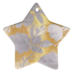 Gold Silver Star Ornament (two Sides) by NouveauDesign