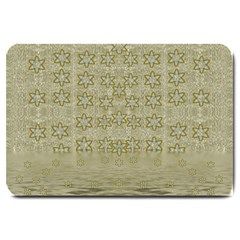 Shooting Stars Over The Sea Of Calm Large Doormat  by pepitasart