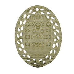 Shooting Stars Over The Sea Of Calm Oval Filigree Ornament (two Sides) by pepitasart
