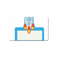 Rocket Spaceship Clip Art Clipart Magnet (name Card) by Celenk