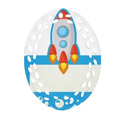 Rocket Spaceship Clip Art Clipart Oval Filigree Ornament (two Sides) by Celenk