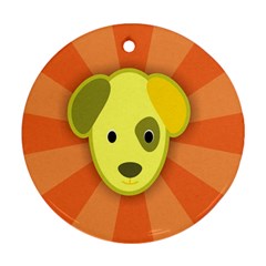 Adoption Animal Bark Boarding Round Ornament (Two Sides)