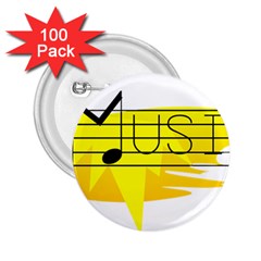 Music Dance Abstract Clip Art 2 25  Buttons (100 Pack) 