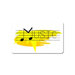 Music Dance Abstract Clip Art Magnet (name Card) by Celenk