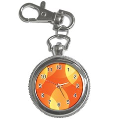 Abstract Orange Yellow Red Color Key Chain Watches by Celenk