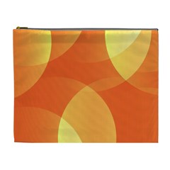 Abstract Orange Yellow Red Color Cosmetic Bag (xl)