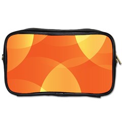 Abstract Orange Yellow Red Color Toiletries Bags by Celenk