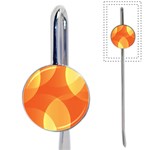 Abstract Orange Yellow Red Color Book Mark Front