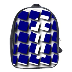 Facebook Social Media Network Blue School Bag (large) by Celenk