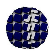 Facebook Social Media Network Blue Standard 15  Premium Round Cushions