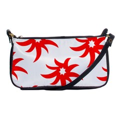 Star Figure Form Pattern Structure Shoulder Clutch Bags by Celenk