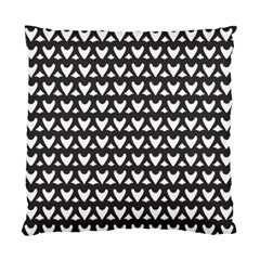 Heart Black Chain White Standard Cushion Case (one Side) by Celenk